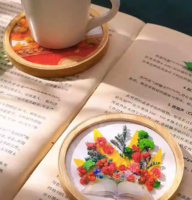 A05:Handmade dried flower coasters (Duration 1 hour, 7 years old above)