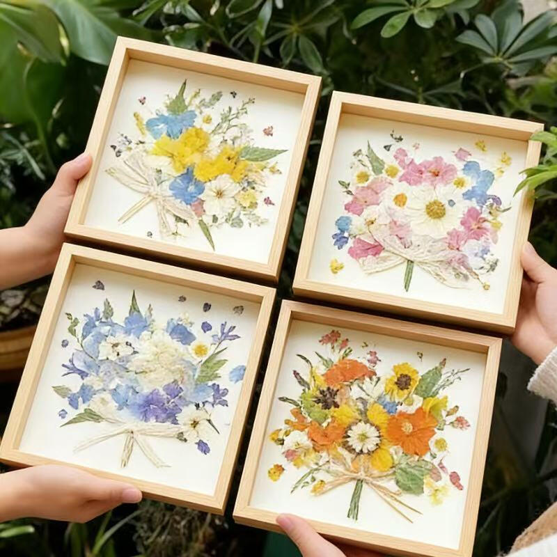 Creating art with nature's colors and shapes